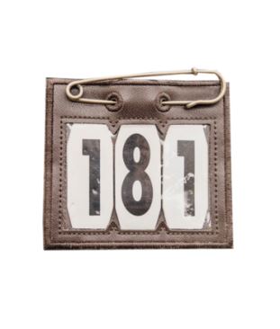 Kentucky Head Number PVC with safety pin