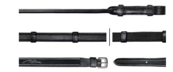 Dyon 16mm Hunter Reins With 7 Leather Loops (Without Stopper) Rond Leather Collection