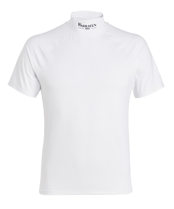 Wahlsten T-shirt med høy krage og logo