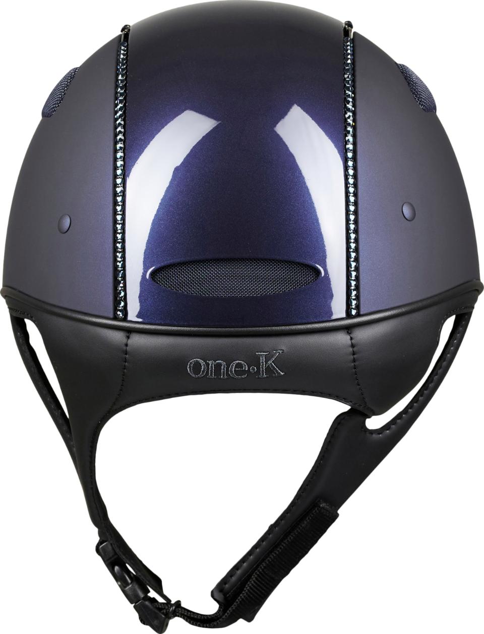 One K Defender Pro ridehjelm - glossy top, swarowski pipe uten liner