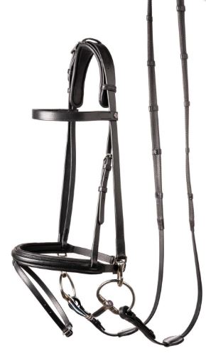 Trust Hamburg Training Bridle w/Padding & Rubber Reins
