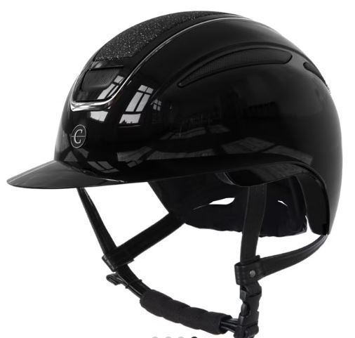 Covalliero Ridehjelm Elite Polo Lakk Sølv