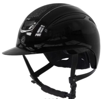 Covalliero Ridehjelm Elite Polo Lakk Sølv