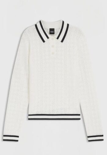 Boss Equestrian Pam Strikket Polo Genser