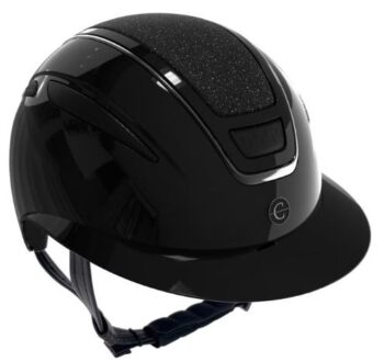 Covalliero Ridehjelm Elite Polo Lakk Sølv