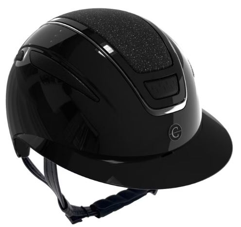 Covalliero Ridehjelm Elite Polo Lakk Sølv