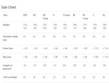 Seaver Safe Fit Victory SW Airbag Vest