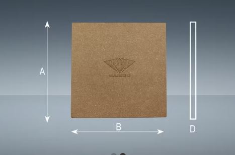 Diamond Såle Lær 18X18 CM