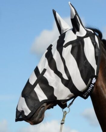 Bucas Buzz-Off Zebra Full Face Fluemaske