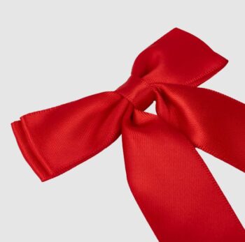 Kentucky Red Ribbon With Clip / Spenne 2pk Small